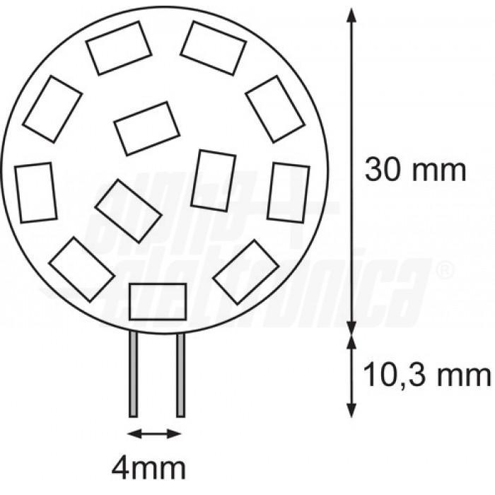 Lampadina led Alpha Elettronica attacco G4 1.5W 4000K - JO506NW 02