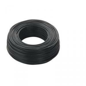 100 metri cavo unipolare cordina fs17 nero sezione 1x1mmq n07v-k1x1 fs17-1ne/b100