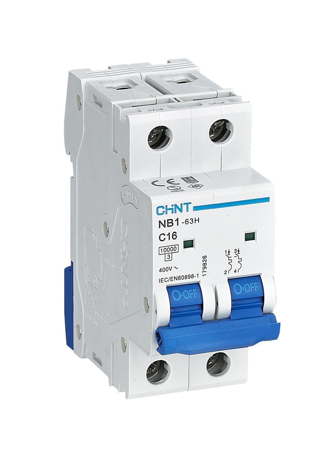 Interruttore magnetotermico Chint NB1-63H/C32 2P 32A curva C - 179831 01