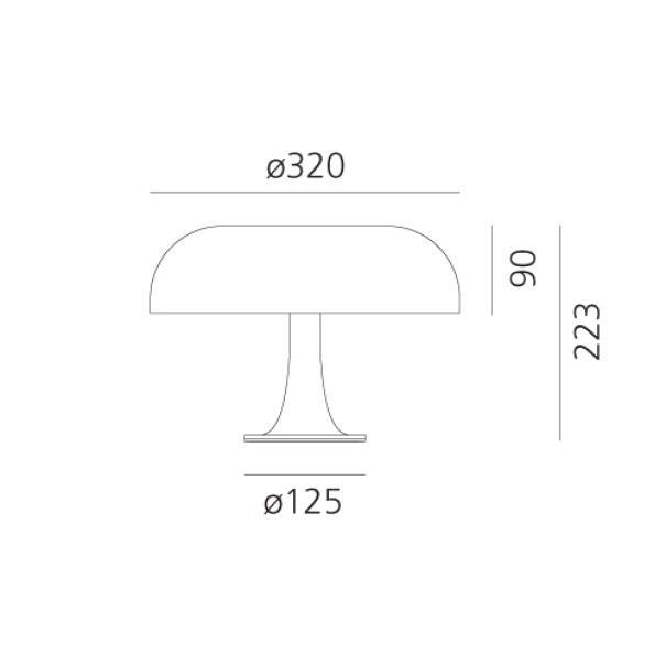 Lampada da tavolo Artemide Nessino 4x2W attacco E14 blu - S0039060A06 02