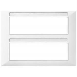 Plana placca 14 moduli colore bianco 14690.01