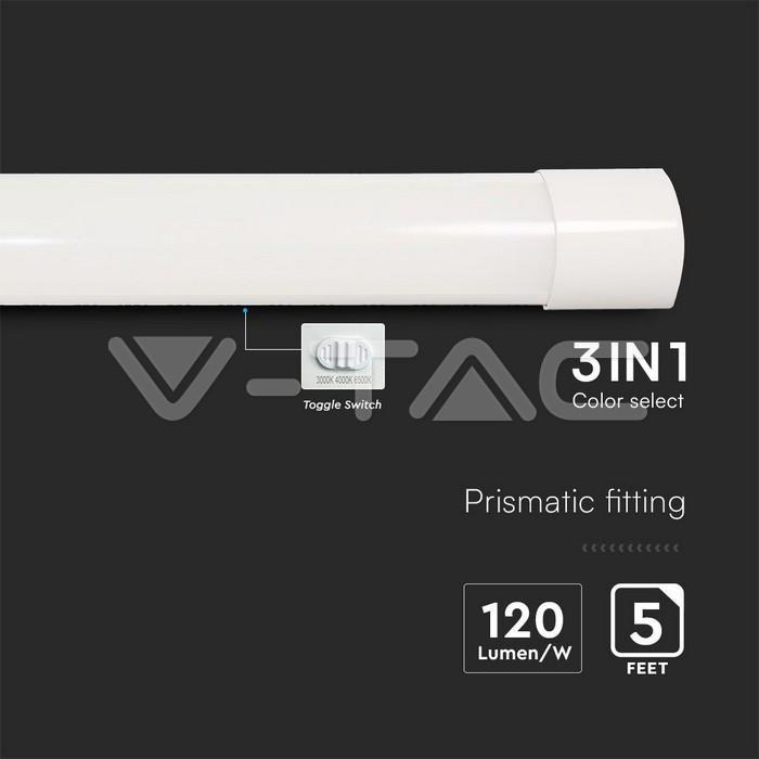 Plafoniera led V-tac 40W 3000-4000-6500K bianco VT-8340CCT - 23680 03