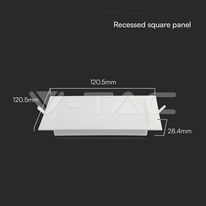 Pannello led ad incasso V-tac 6W 4000K bianco VT-61006 - 104811 02