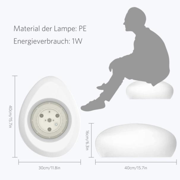 Lampada led RGB a energia solare Velamp 0.8W 3000K 1200mAh bianco - SL536 04