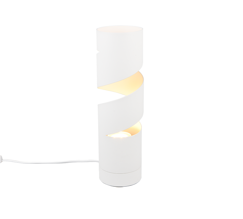 Lampada da tavolo Trio Lighting Stream 1xGU10 max 10W bianco - 564000131 01