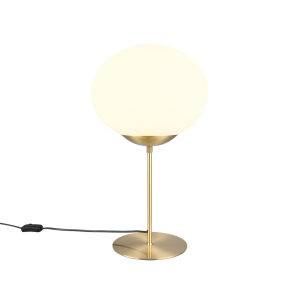 Lampada da tavolo  fomento 1xe27 max 15w ottone satinato bianco - 563100108