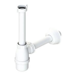 Sifone a bottiglia  diametro 1-1/4 pollici x32mm bianco - sacsif0196bi