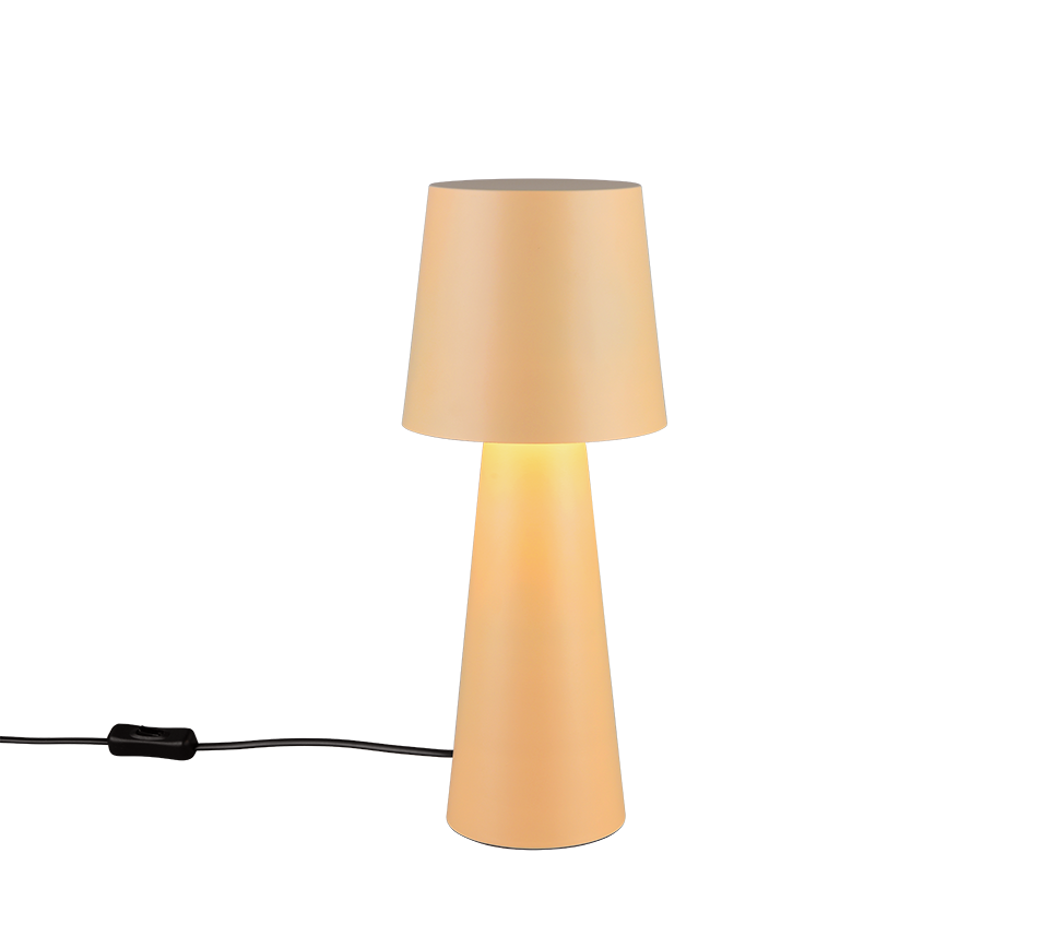 Lampada da tavolo Trio Lighting Nubian attacco 1xE27 max 10W beige - 562900144 01