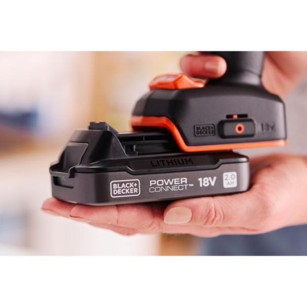 Trapano avvitatore Black & Decker 0-450/0-1.800RPM 18V 2Ah - BLD682D1XK-QW 03