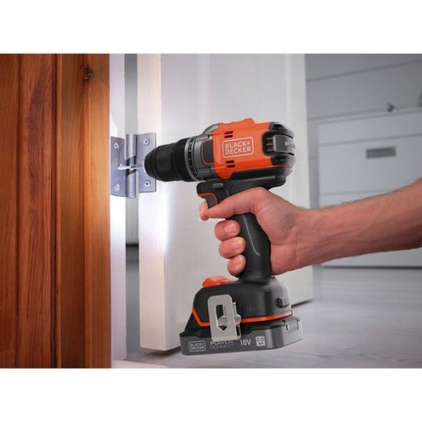 Trapano avvitatore Black & Decker 0-450/0-1.800RPM 18V 2Ah - BLD682D1XK-QW 05