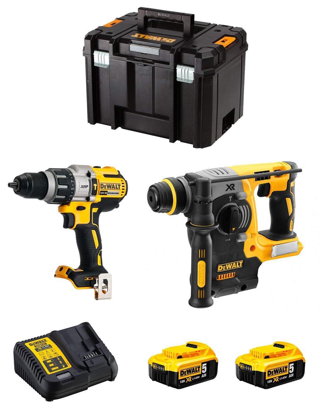 Kit tassellatore e trapano Dewalt con batterie e caricatore DHC273 + DCD996 - DCK229P2T-QW 01