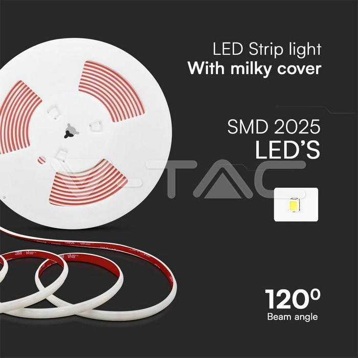 Striscia led V-tac 12W 3000K da 5m bianco VT-2025 - 23715 05