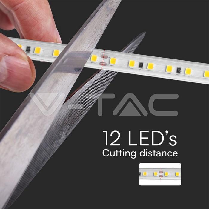 Striscia led V-tac 10W 3000K da 10m bianco VT-2835 - 23727 03