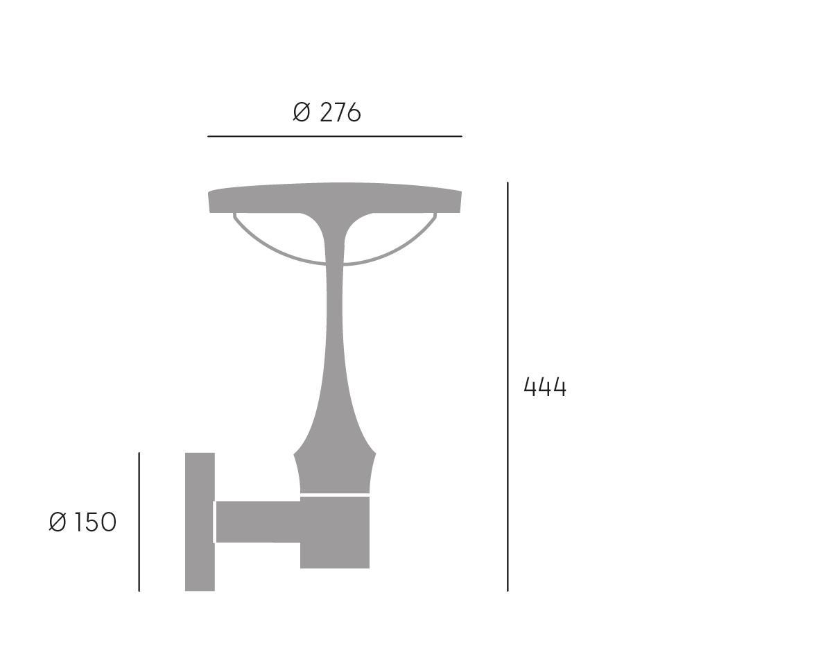 Lampada da parete led Sovil Forma 24W 4000K grafite - 99790/16 02