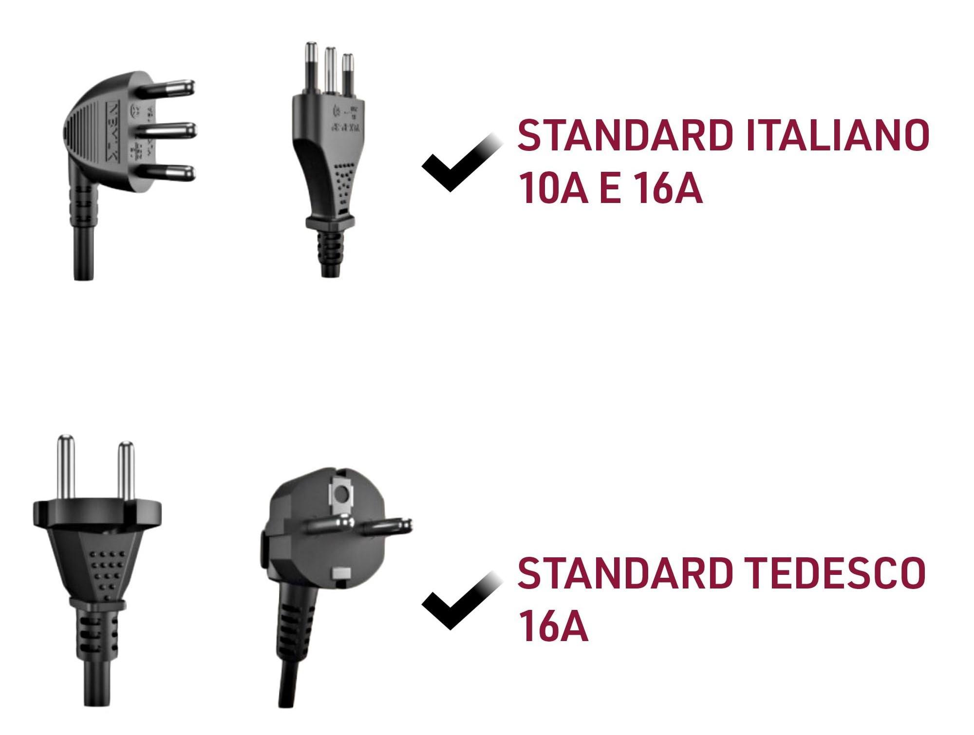 Presa da muro Electraline 4 schuko sabbia - 22125 04