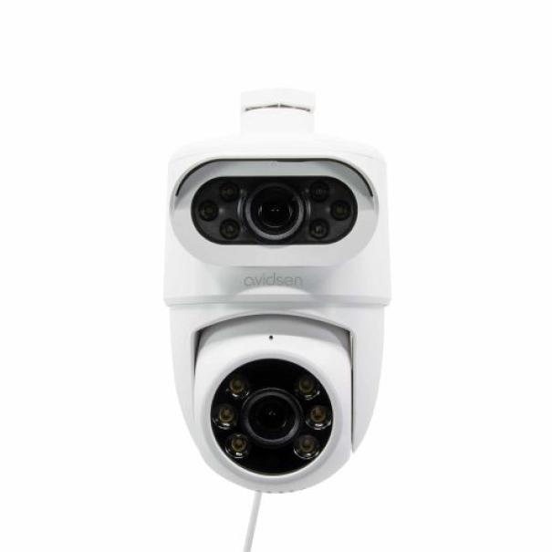 Telecamera IP wifi Avidsen 2K 10.8W IP44 bianco - 127156 01