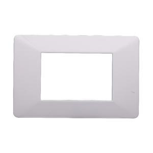 Placca  starlight compatibile vimar plana 3 moduli bianco - ev83301