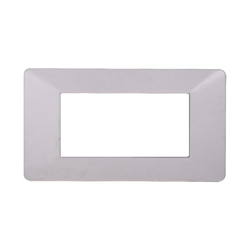 Placca in plastica Ettroit 4P Bianca - EV83401 01