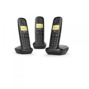 Gigaset a170trioblack 1 cordless &#43; 2 aggiuntivi nero