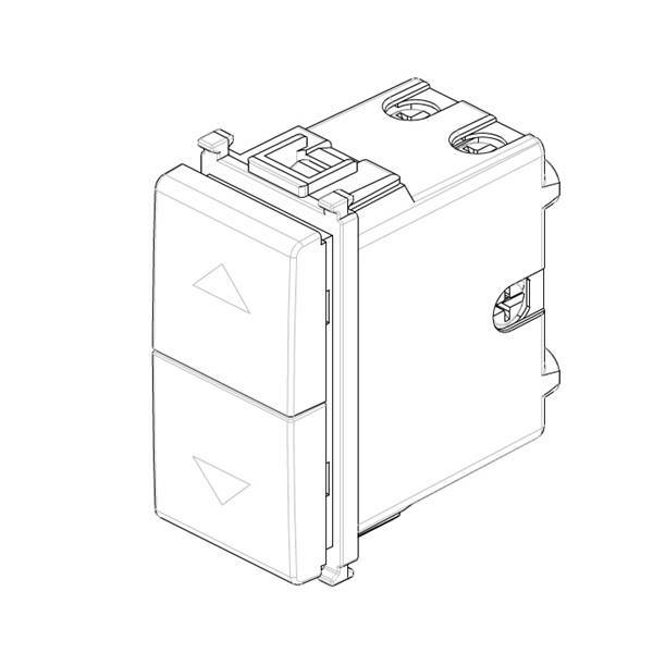 vimar vimar plana commutatore salita discesa 2 poli 10a bianco 14060 - foto 2