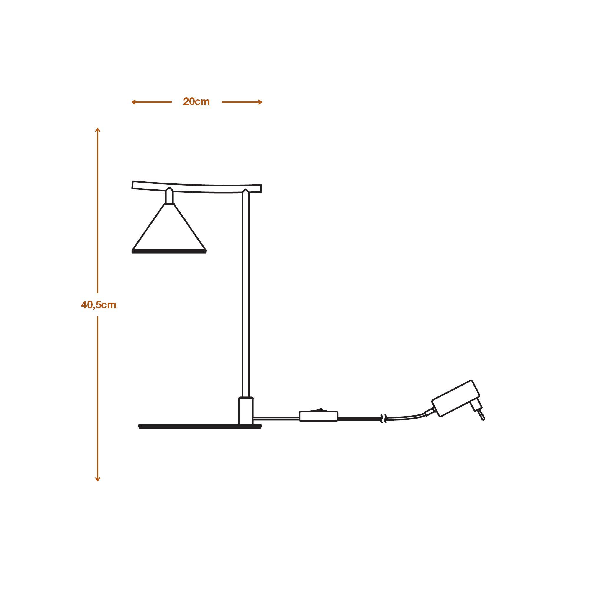 Lampada da tavolo led Ledvance Fuji 5W 3000K nero - LUM841789 02