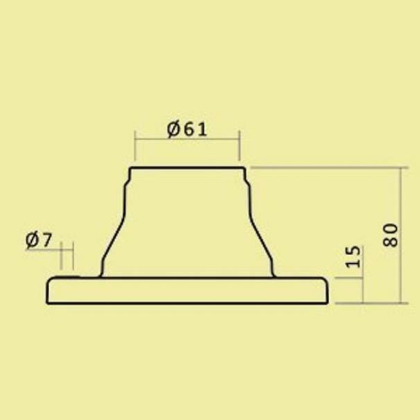 acrilux acrilux base per palo d60  50023 - foto 2