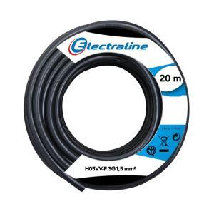 Cavo multipolare h05vv-f  3g1.5mm2 da 20m nero - 11765