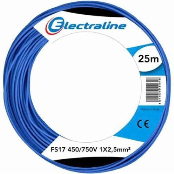 Cavo unipolare Electraline fs17 1x2,5mm blu 25 metri - 13162 02