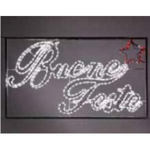 Decorazione buone feste led 240v 100x60cm per uso esterno/interno 60-230