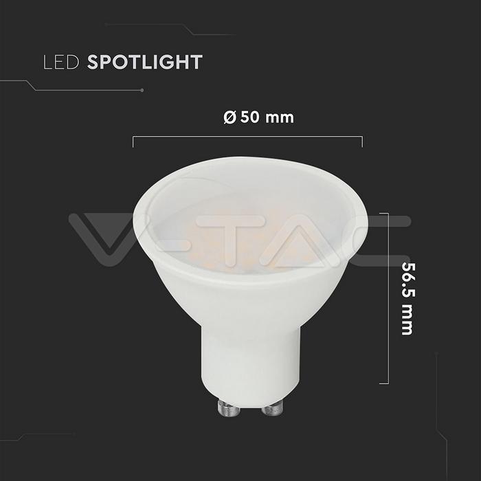 Lampadina led PAR16 V-tac attacco GU10 10W 3000K VT-271 - 218781 04