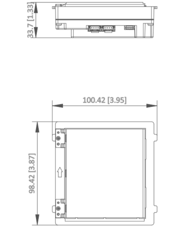 Modulo rubrica Hikvision KD8 1.5W 98.42x94.4x33.8mm DS-KD-INFO - 305301852 02