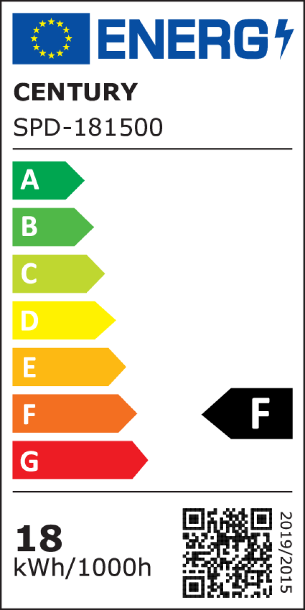 Plafoniera led Century Speedy 18W 3000-4000-6500K bianco - SPD-181500 03