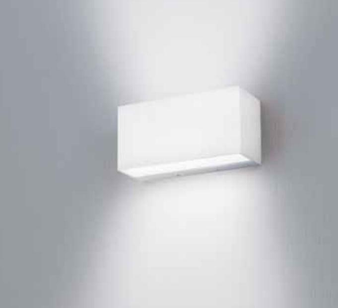 nobile illuminazione nobile illuminazione applique led 2x15w luce calda 3000k bianco ba20/2a/3k/w - foto 1