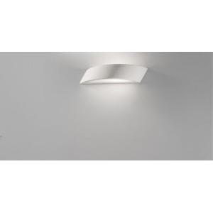 Lampada da parete  sbieco attacco e27 max 60w da 40cm bianco tinteggiabile - 608