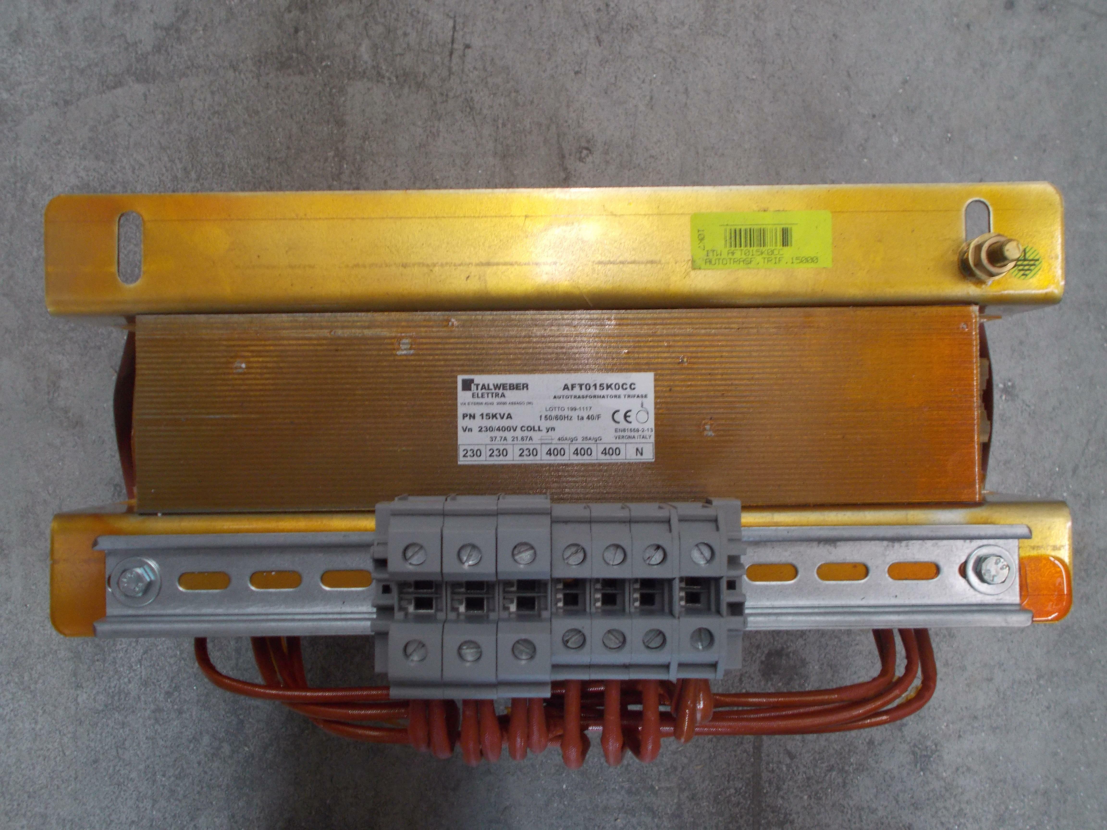 italweber italweber autotrasformatore trifase 10 kva 230-400 v aft010k0cc - foto 2