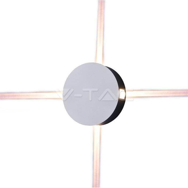 v-tac v-tac applique led 4w da esterno ip65 luce calda 3000k vt-706 8213