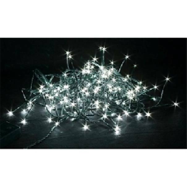 giocoplast giocoplast minilucciola natalizia 8 metri per esterno 192 led luce bianca fredda 14309665 - foto 1