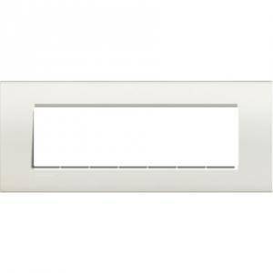 Livinglight placca 7 moduli colore bianca lna4807bi