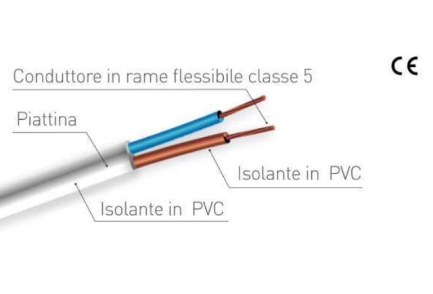 Cavo Electraline H05VV-F 2x1 - 11421 01