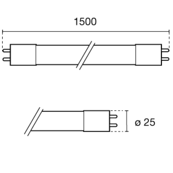 Tubo led Century Full Vision attacco G13 22W 6500K - FVT8-221565 02