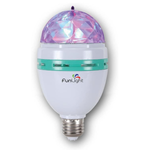 Lampadina led rgb girevole  fun light e27 3w - igz48