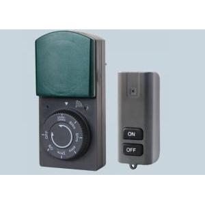 Timer per esterno  con telecomando e crepuscolare nero -  58110