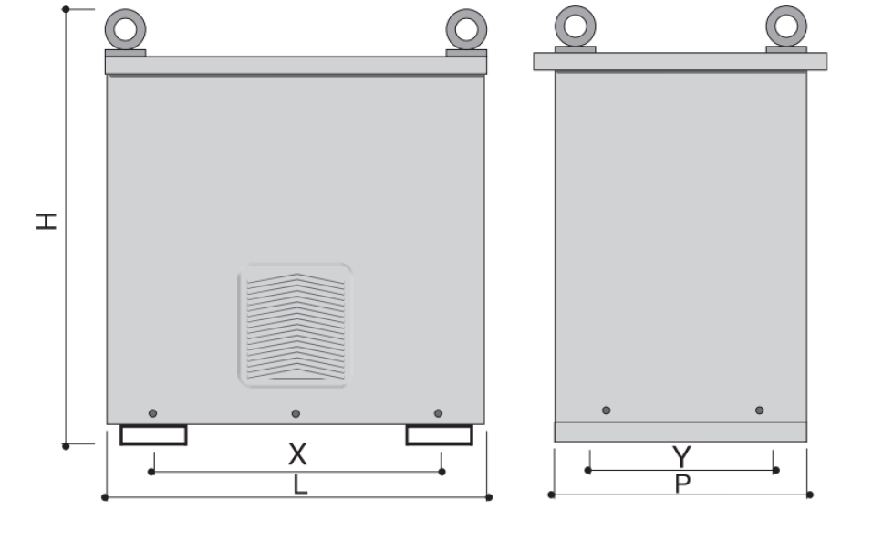 Cassetta di protezione per trasformatori Italweber 61x46x72cm - EUR-B/7035 02