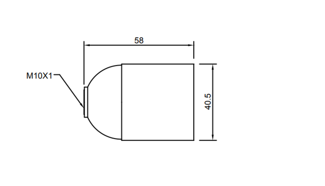 Portalampada FAI attacco E27 M10x1 bianco - 0165/B 02