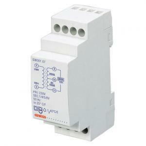 Trasformatore per suonerie - 10va 230/12&#43;12=24v - 2 moduli gw96424