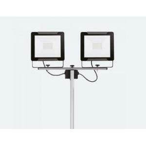 Proiettore led su treppiede 2x50w per cantieri o set fotografici ip65 luce naturale 4000k 7000lm  63445