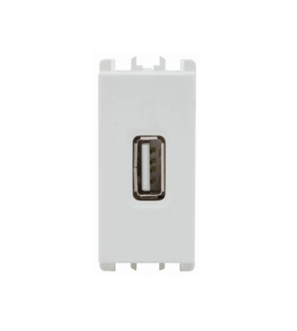 Presa USB Simon Urmet 1M 2.1A 5V bianco - 10330.B 01