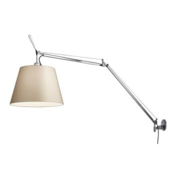 Lampada da parete led Artemide Tolomeo Mega 31W 2700K alluminio - 0761W10A 01