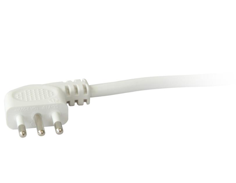 Multipresa 3 posti IC Intracom Techly 10A 2P+T lunghezza 1.5m bianco - 103021 06