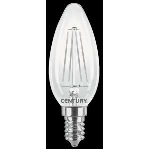 Lampada led incanto candela 4w attacco piccolo e14 luce naturale 4000k  inm1-041440bl2